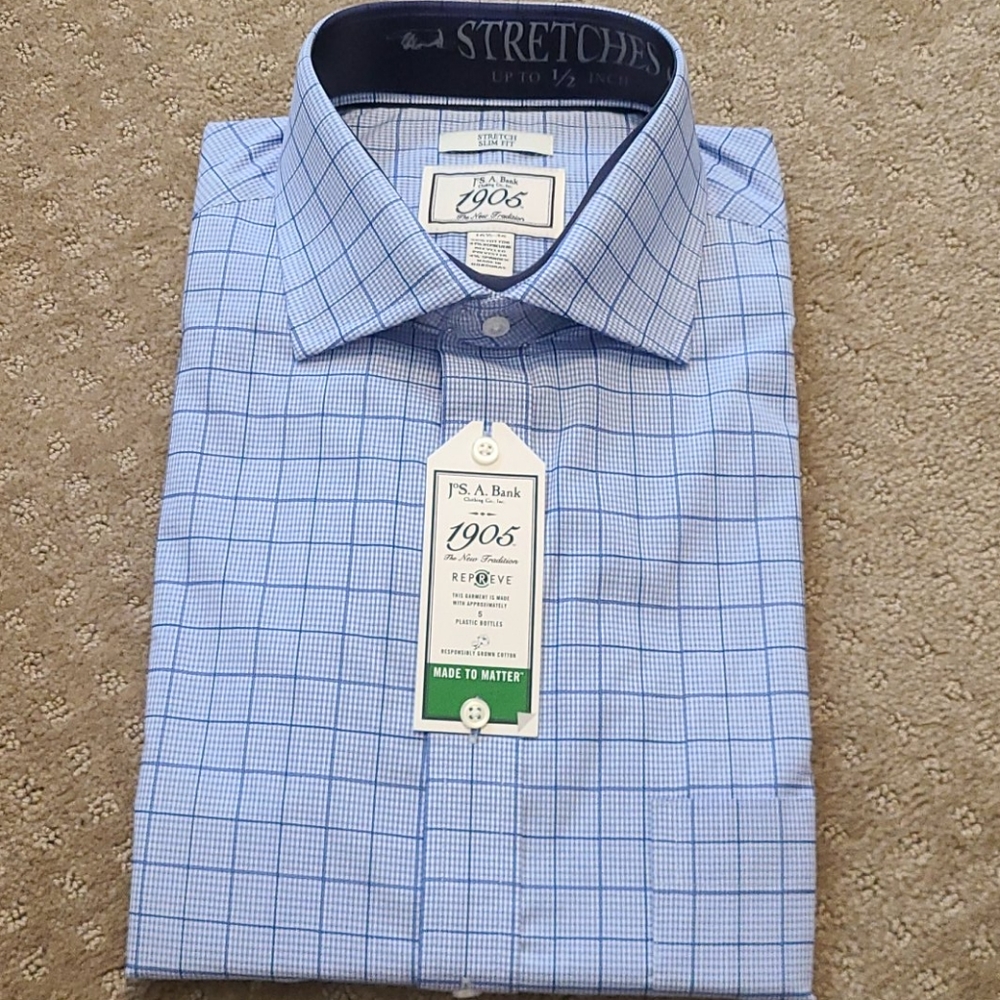 COPY - NWT 1905 Repreve Slim Fit Stretch Dress Shirt.